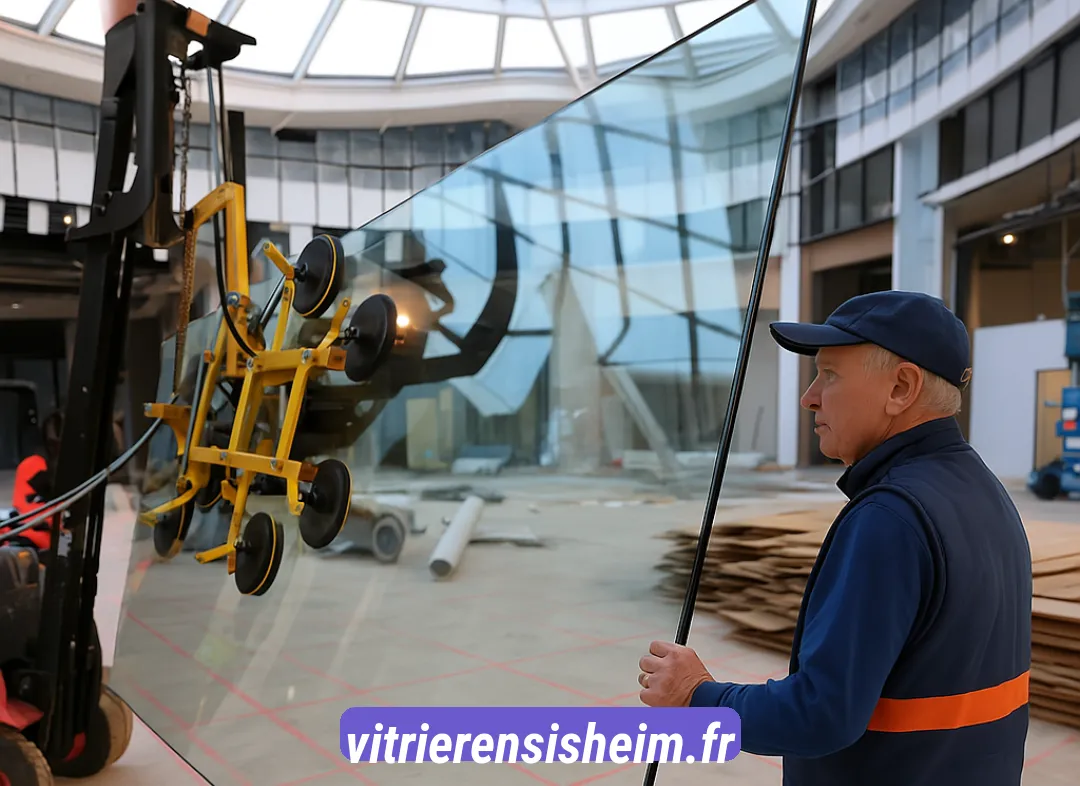 Remplacement de vitrine magasin Ensisheim